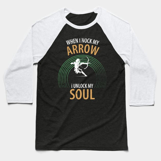 Arrow and bow Baseball T-Shirt by Johnny_Sk3tch